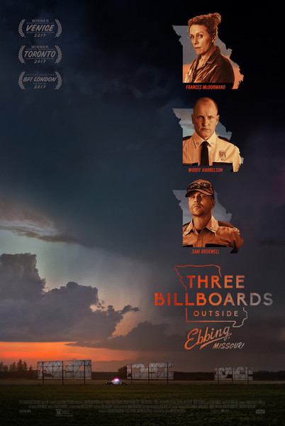 Три білборди під Еббінґом, Міссурі / Three Billboards Outside Ebbing, Missouri (2017) оригінальною мовою з укр. субтитрами онлайн